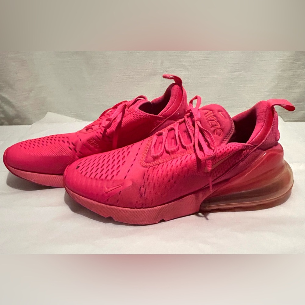 Nike Air 270s Triple University Women's Bold Pink Sneakers colorful athleisure